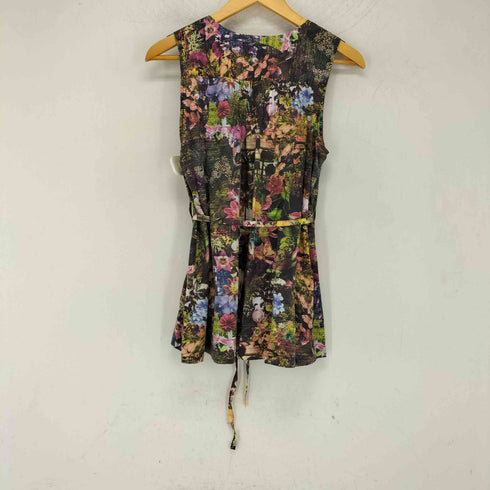 ポールスミスプラス Paul+ Paul Smith 花柄プリント ノースリーブブラウス レディース 40