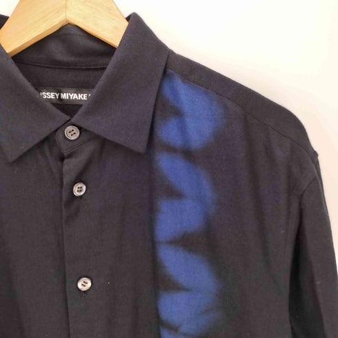 イッセイミヤケメン ISSEY MIYAKE MEN 17AW スプレー 転写 プリント フランネル レギュラーカラー L/S シャツ メンズ JPN:3