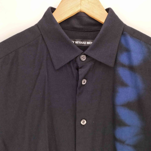 イッセイミヤケメン ISSEY MIYAKE MEN 17AW スプレー 転写 プリント フランネル レギュラーカラー L/S シャツ メンズ JPN:3