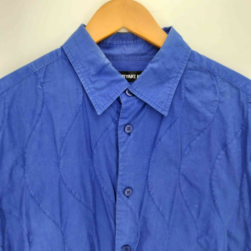 イッセイミヤケメン ISSEY MIYAKE MEN 13AW ステッチ レギュラーカラー シャツ メンズ JPN:3