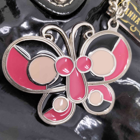 アナスイ ANNA SUI エナメルハンドバッグ レディース