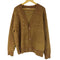 ザラ ZARA アルパカ混 チェック柄カーディガン メンズ import:M