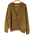 ザラ ZARA アルパカ混 チェック柄カーディガン メンズ import:M