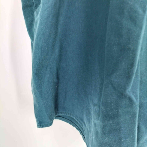 Blue Generation 企業ロゴ 刺繍 ボタンダウン S/S ワークシャツ メンズ import:XL