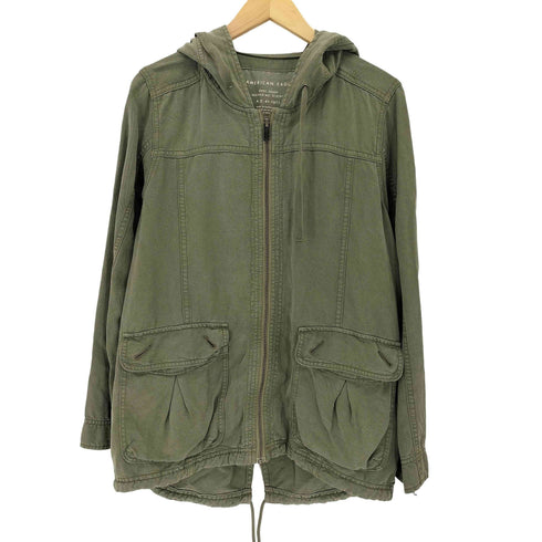 アメリカンイーグル AMERICAN EAGLE ミリタリーライク ジップアップパーカー メンズ import:S