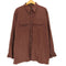 ヴァンヒューゼン VAN HEUSEN SOFT SUEDE フェイク スウェード フラップポケット レギュラーカラー L/S シャツ メンズ import:L