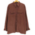 ヴァンヒューゼン VAN HEUSEN SOFT SUEDE フェイク スウェード フラップポケット レギュラーカラー L/S シャツ メンズ import:L