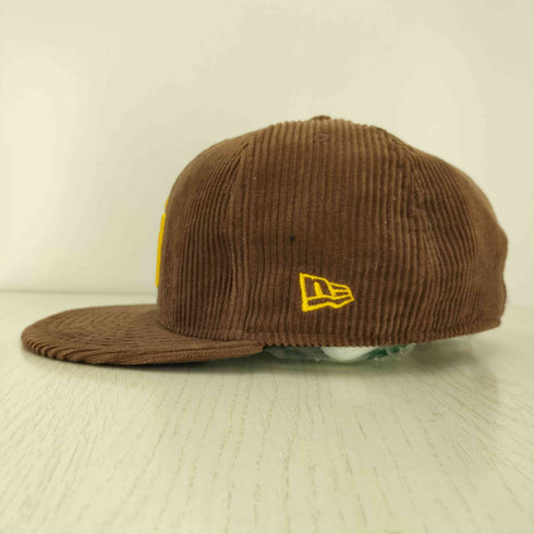 ニューエラ NEW ERA 59FIFTY チーム ロゴ 刺繍 コーデュロイ ベースボール キャップ メンズ 7 1/4