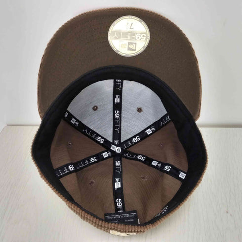 ニューエラ NEW ERA 59FIFTY チーム ロゴ 刺繍 コーデュロイ ベースボール キャップ メンズ 7 1/4