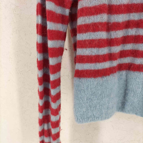 ザラ ZARA ナイロン ウール アルパカ ボーダー カーディガン レディース import:M