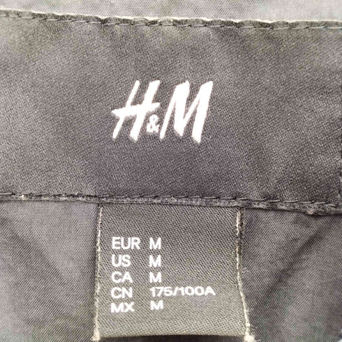 エイチアンドエム H&M ナイロン 中綿 ジップアップ ブルゾン メンズ import:M