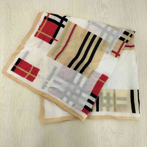 バーバリー BURBERRY チェック柄 ハンカチ レディース