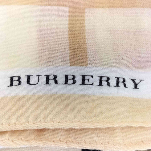 バーバリー BURBERRY チェック柄 ハンカチ レディース