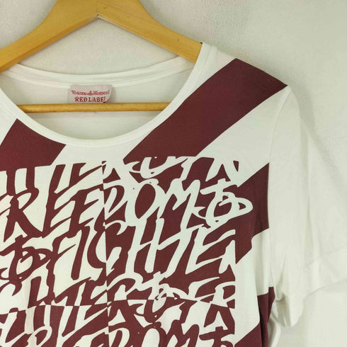 ヴィヴィアンウエストウッドレッドレーベル Vivienne Westwood RED LABEL ストライプ グラフィック Tシャツ レディース JPN:3