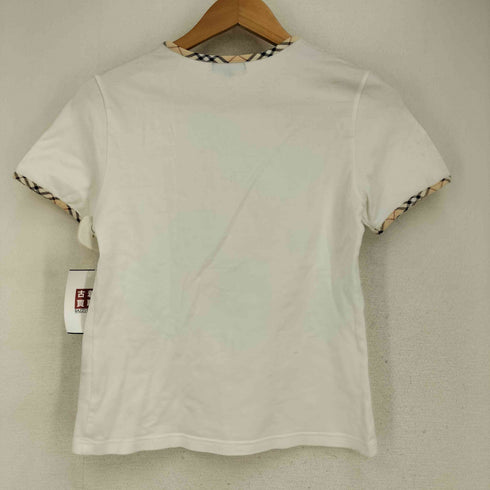 バーバリーロンドン BURBERRY LONDON ノバチェック フロントロゴ刺繍 半袖 Tシャツ レディース 1