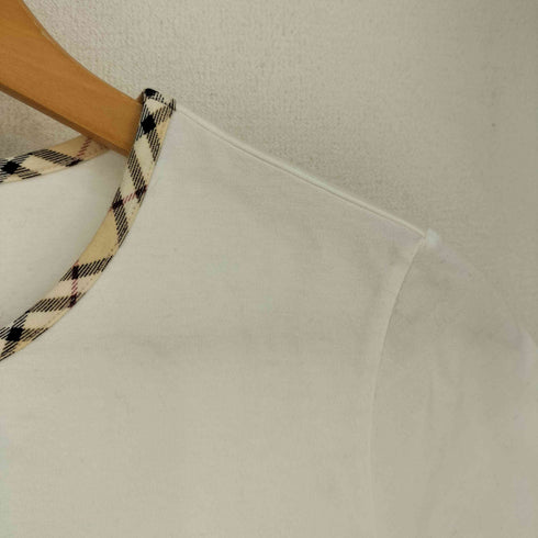 バーバリーロンドン BURBERRY LONDON ノバチェック フロントロゴ刺繍 半袖 Tシャツ レディース 1