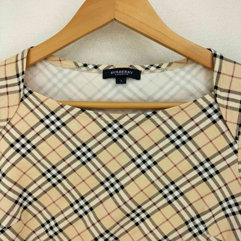 バーバリーロンドン BURBERRY LONDON ノバチェック 五分袖 カットソー レディース JPN:1
