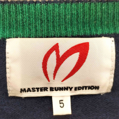 マスターバニーエディション MASTER BUNNY EDITION ロゴ 刺繍 ニット セーター メンズ S