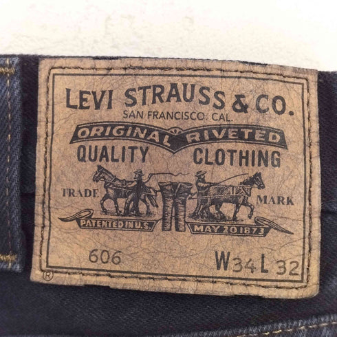 リーバイスヴィンテージクロージング Levis Vintage Clothing 606 1960's スキニー ブラックカラー デニムパンツ MADE IN THE USA メンズ W34L32