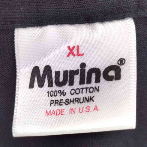 ムリナ murina 90S USA製 企業ロゴ プリント クルーネック S/S Tシャツ メンズ import:XL