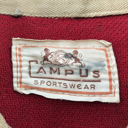 キャンパス CAMPUS sports wear 40S vintage Cotton Gabardine Sports Jacket ヴィンテージ コットン ギャバジン スポーツ ジャケット スウィングトップ ブルゾン コの字 棒TALON ジップ メンズ