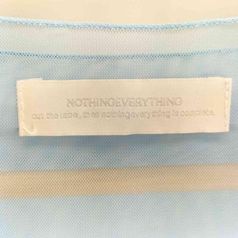 NOTHING EVERYTHING ナッシングエブリシング 長袖 シアートップス レディース