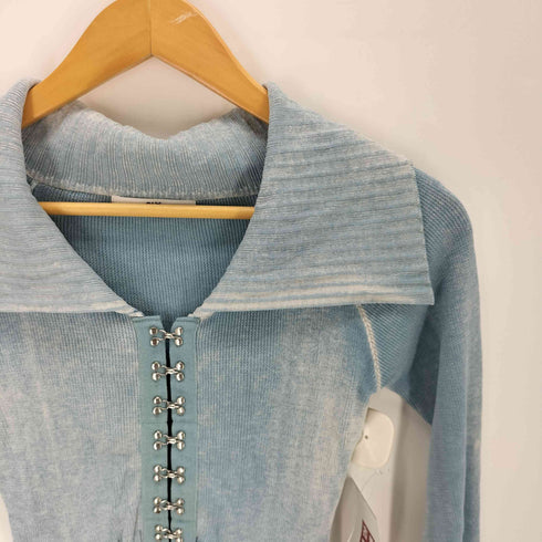 スライ SLY FRONT HOOK BIG COLLAR TOPS フロント フック ビッグカラー トップス レディース FREE