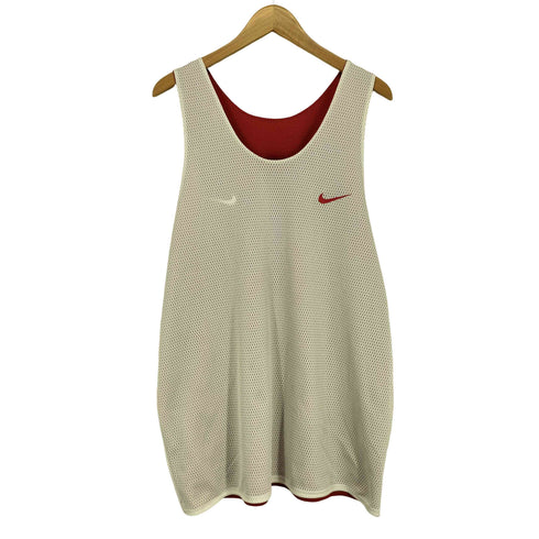 ナイキ NIKE スオッシュ刺繍 メッシュ リバーシブル タンクトップ メンズ