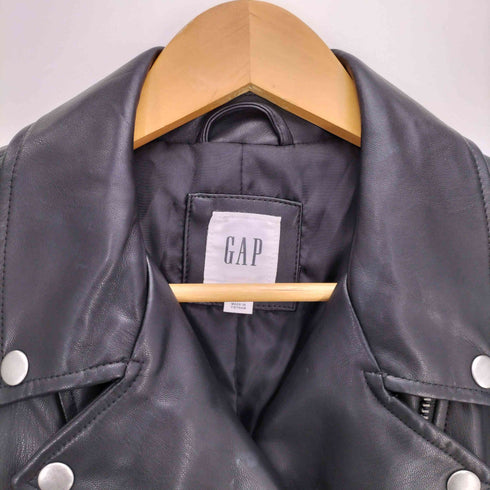 ギャップ Gap フェイクレザー ライダース ジャケット レディース import:S