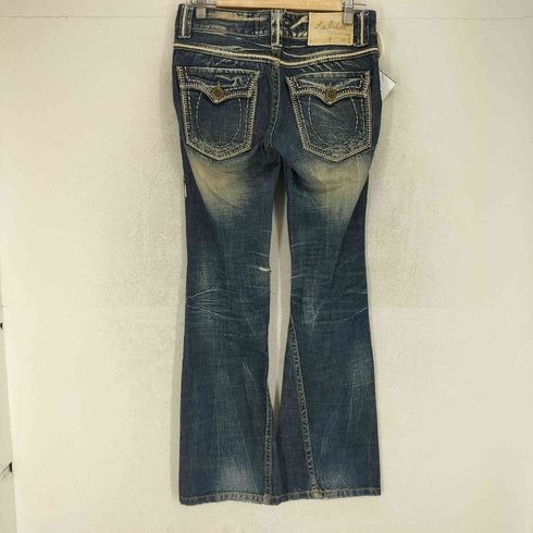 LOLITA JEANS ロリータ ジーンズ ダメージ加工 ブーツカット デニムパンツ Y2K レディース US:26-27