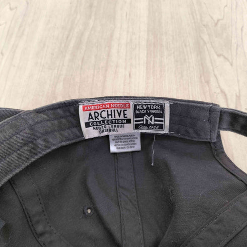 アメリカンニードル American Needle NY BLACK YANKEES 二グロ リーグ フェード キャップ メンズ