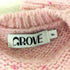 グローブ grove ロゴ刺繍 メランジ 半袖 ニット レディース FREE
