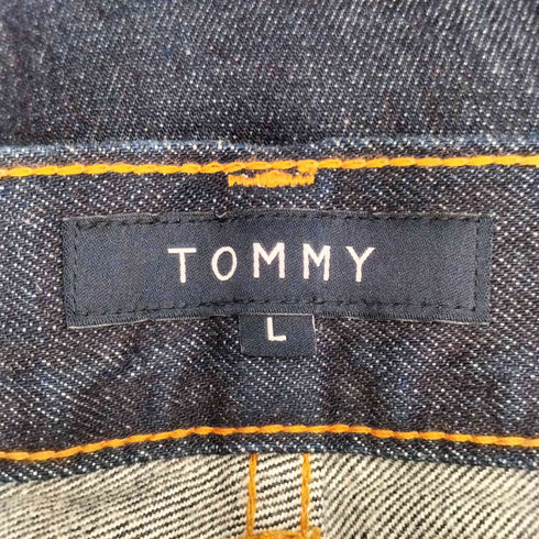 トミー TOMMY チェックプリント ワイドデニムパンツ メンズ L