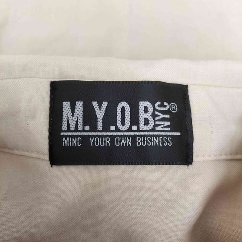 エムワイオービーエヌワイシー M.Y.O.B NYC 変形 ドッキング ビックシャツ メンズ