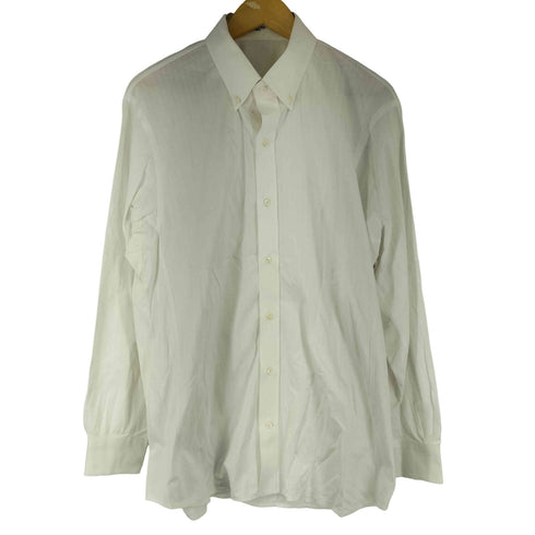 industyle tokyo ヘリンボーン ロングスリーブ BDシャツ メンズ JPN:XL