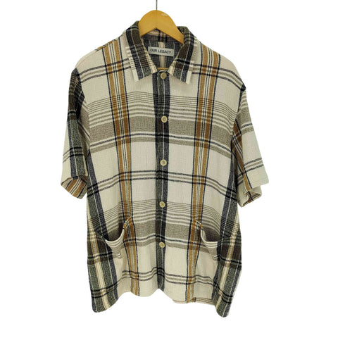 アワーレガシィー OUR LEGACY ELDER SHIRT SHORTSLEEVE エルダーシャツ メンズ EUR:48
