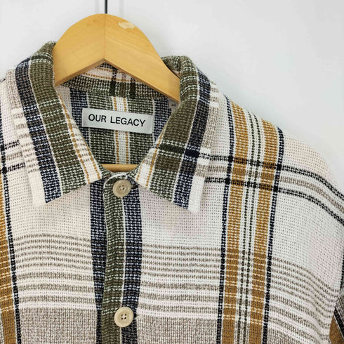 アワーレガシィー OUR LEGACY ELDER SHIRT SHORTSLEEVE エルダーシャツ メンズ EUR:48