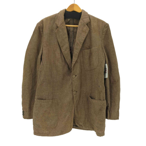 40S USA製 vintage LINEN ヴィンテージ リネン テーラード ジャケット 紙ボタン メンズ