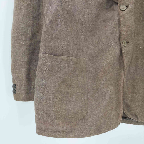 40S USA製 vintage LINEN ヴィンテージ リネン テーラード ジャケット 紙ボタン メンズ