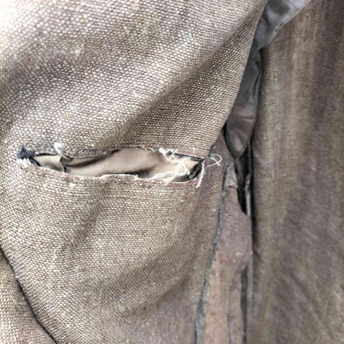 40S USA製 vintage LINEN ヴィンテージ リネン テーラード ジャケット 紙ボタン メンズ