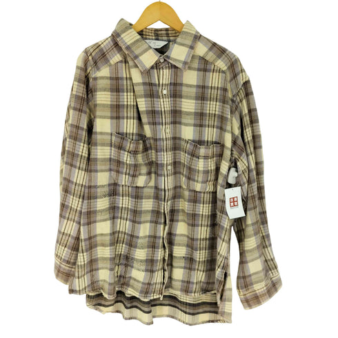 アンセルム ANCELLM NEL CHECK OVER WORK SHIRT メンズ JPN:2