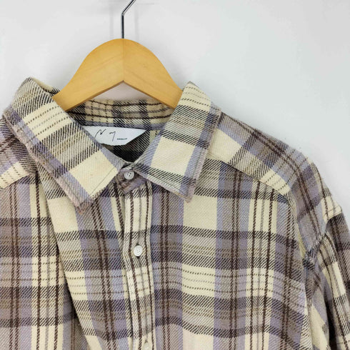 アンセルム ANCELLM NEL CHECK OVER WORK SHIRT メンズ JPN:2