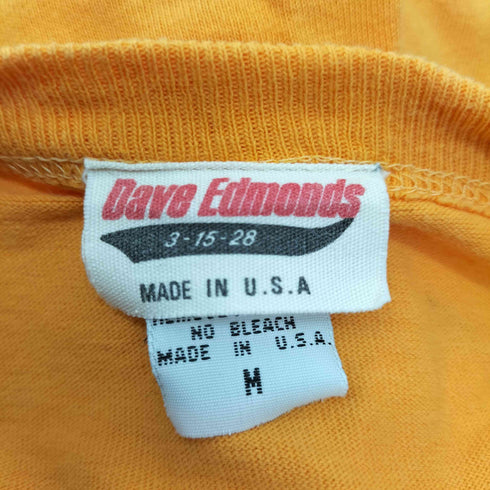 dave edmonds USA製 Vガゼット クルーネック Tシャツ メンズ JPN:M