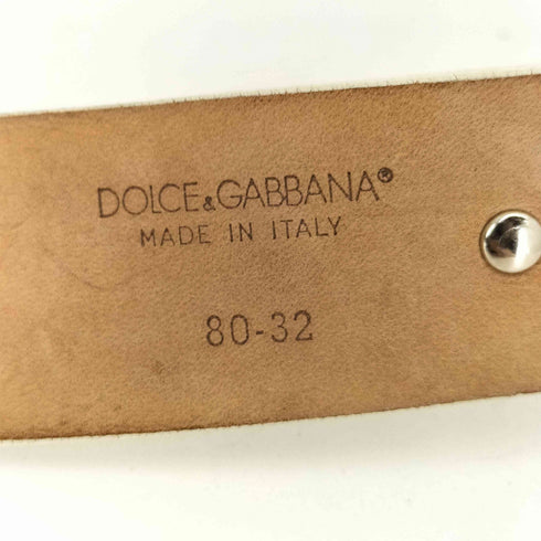 ドルチェアンドガッバーナ DOLCE&GABBANA リングデザインレザーベルト レディース 80-32