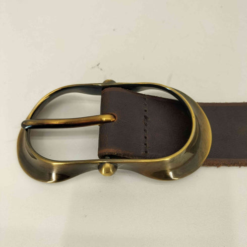 ドルチェアンドガッバーナ DOLCE&GABBANA スクエアバックル レザーベルト メンズ 90-36
