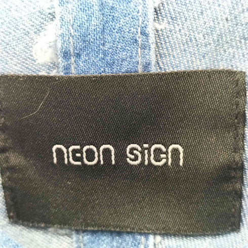 ネオンサイン NEON SIGN 鯉口 パッチワークデニムシャツ メンズ FREE