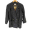 エヴァドンナ EVA DONNA LAMB LEATHER 裏地総柄 ラムレザー ダブルブレストジャケット 金ボタン レディース T156