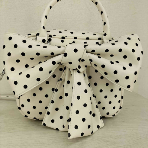 ヘザー Heather ドット柄 2WAY ショルダーバッグ ハンドバッグ レディース
