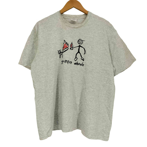 シュプリーム Supreme 18SS SPITFIRE CAT T-SHIRTS スピットファイア キャット プリント 半袖 Tシャツ メンズ M