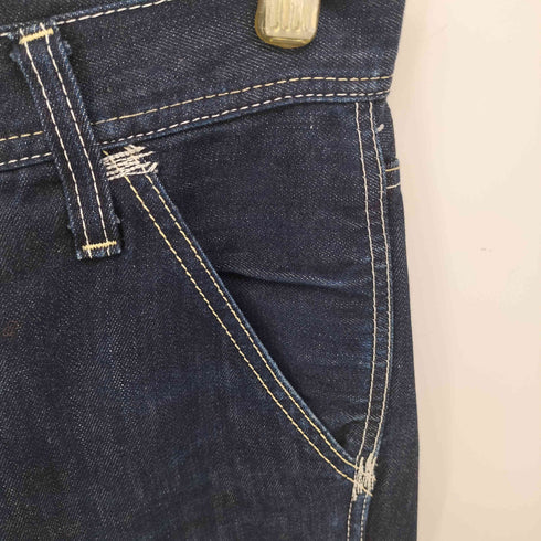 リーバイス Levis 502 イエローパッチ ジップフライ インディゴ ストレート デニムパンツ レディース 31/32